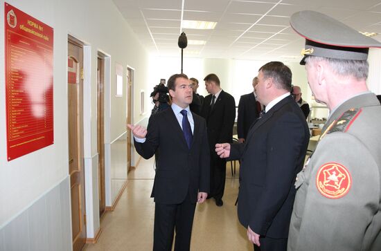 Russian President Dmitry Medvedev visiting Ryazan