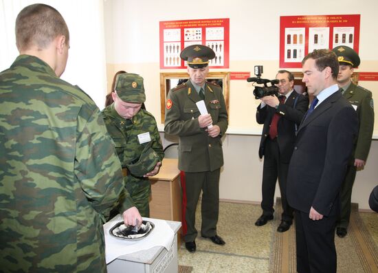 Russian President Dmitry Medvedev visiting Ryazan