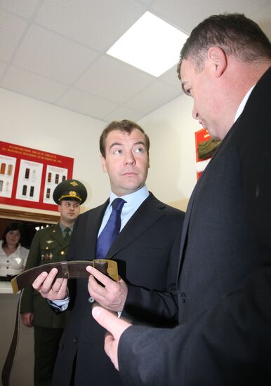 Russian President Dmitry Medvedev visiting Ryazan