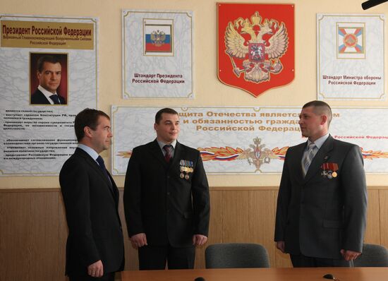 Russian President Dmitry Medvedev visiting Ryazan