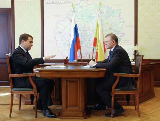 Russian President Dmitry Medvedev pays working visit to Ryazan