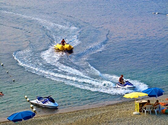 Relaxing on the Black Sea