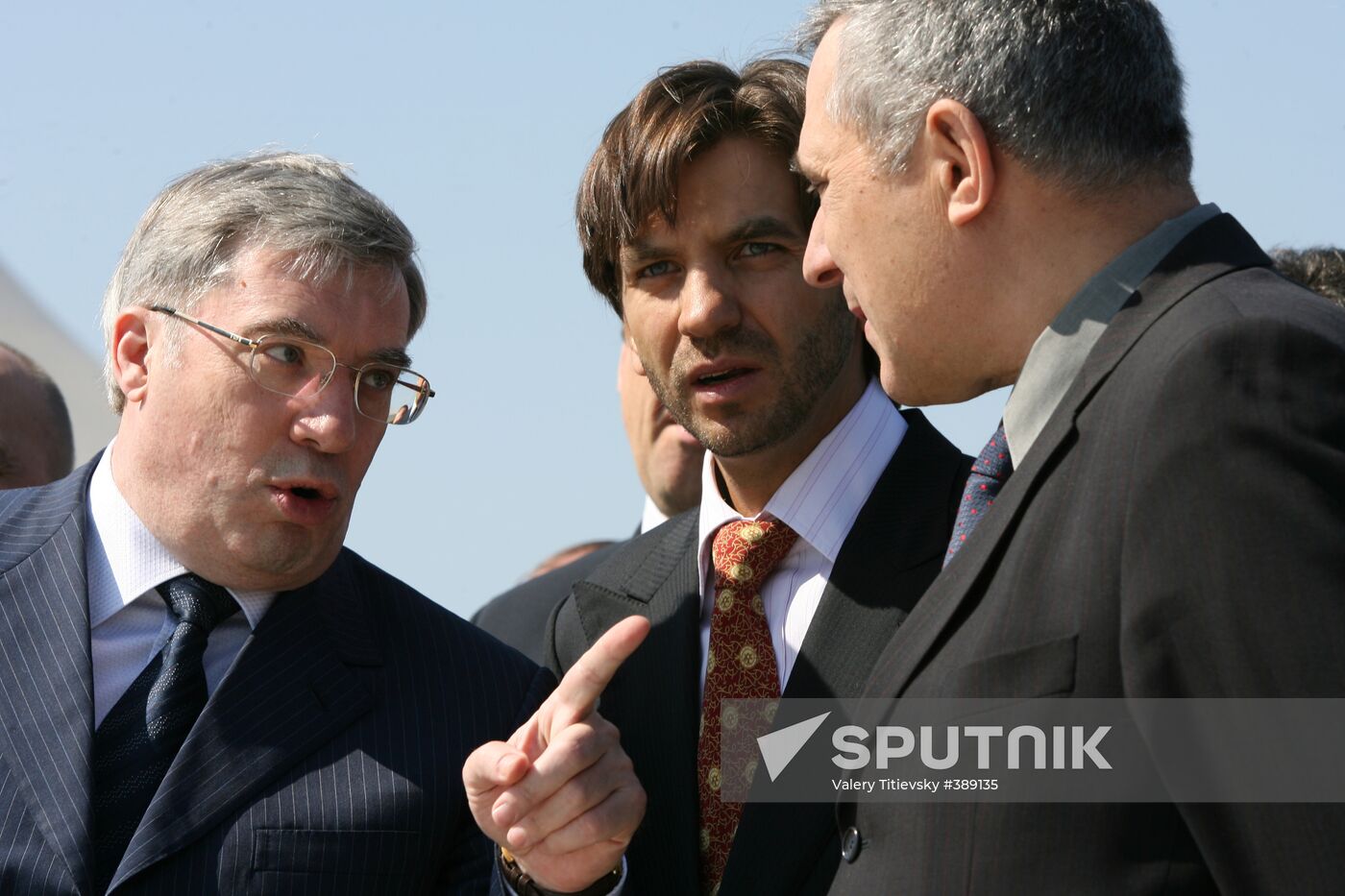 Viktor Tolokonsky, Mikhail Abyzov and Anatoly Kvashnin
