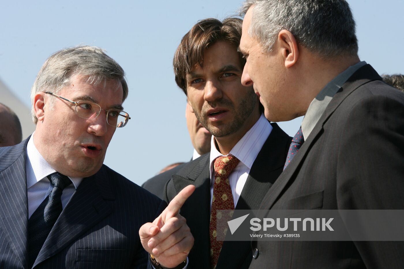 Viktor Tolokonsky, Mikhail Abyzov and Anatoly Kvashnin