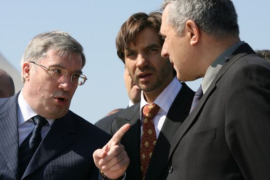 Viktor Tolokonsky, Mikhail Abyzov and Anatoly Kvashnin