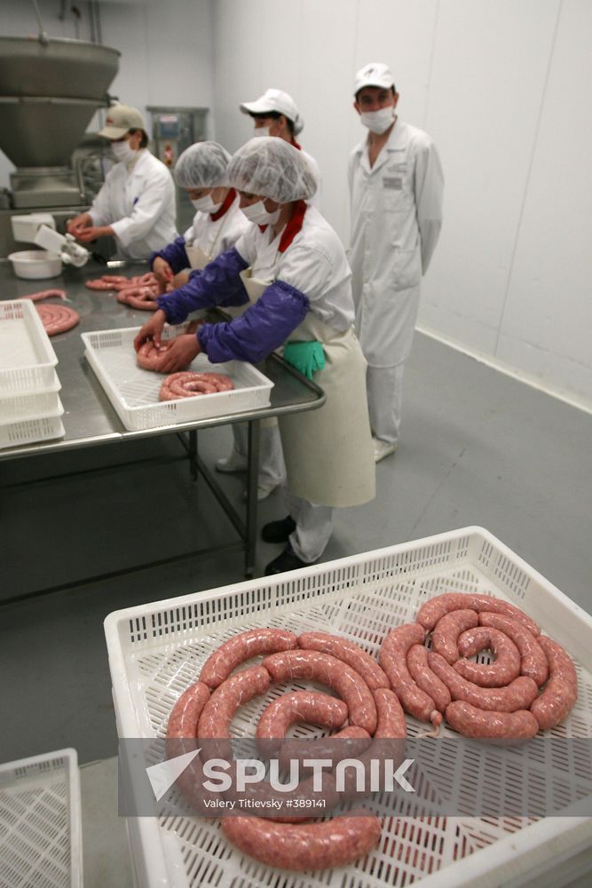 Opening of Kudryashevskoye meat-processing plant