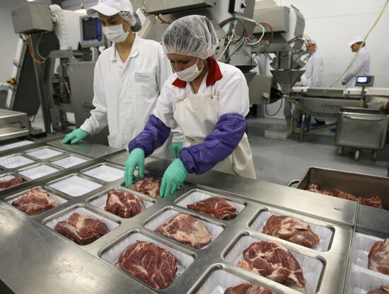Opening of Kudryashevskoye meat-processing plant