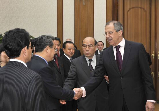 Sergei Lavrov visiting Pyongyang