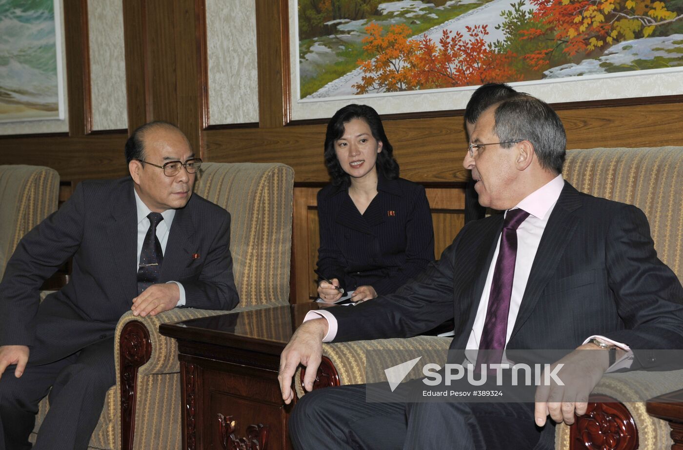 Russian Foreign Minister Sergei Lavrov visits Pyongyang