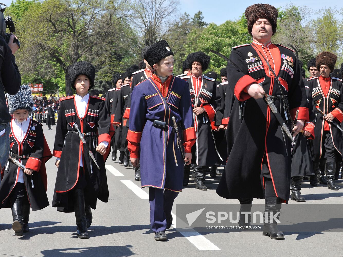 Cossack parade in Krasnodar
