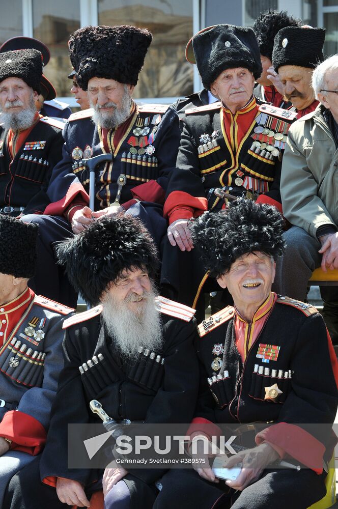 Cossack parade in Krasnodar