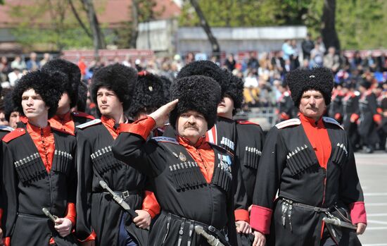 Cossack parade in Krasnodar
