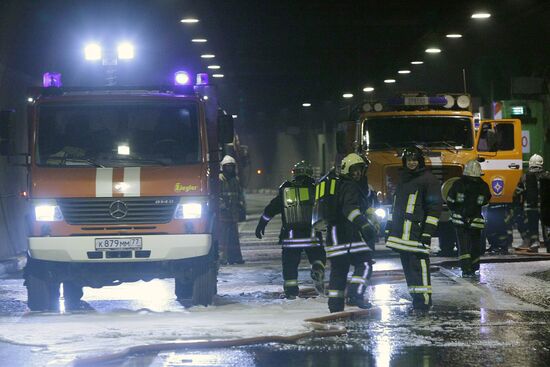 Emergency Situations Ministry brigades conducting drills
