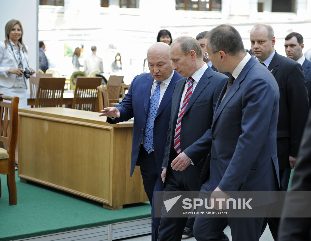 Vladimir Putin on Bulgaria Today exhibition opening day