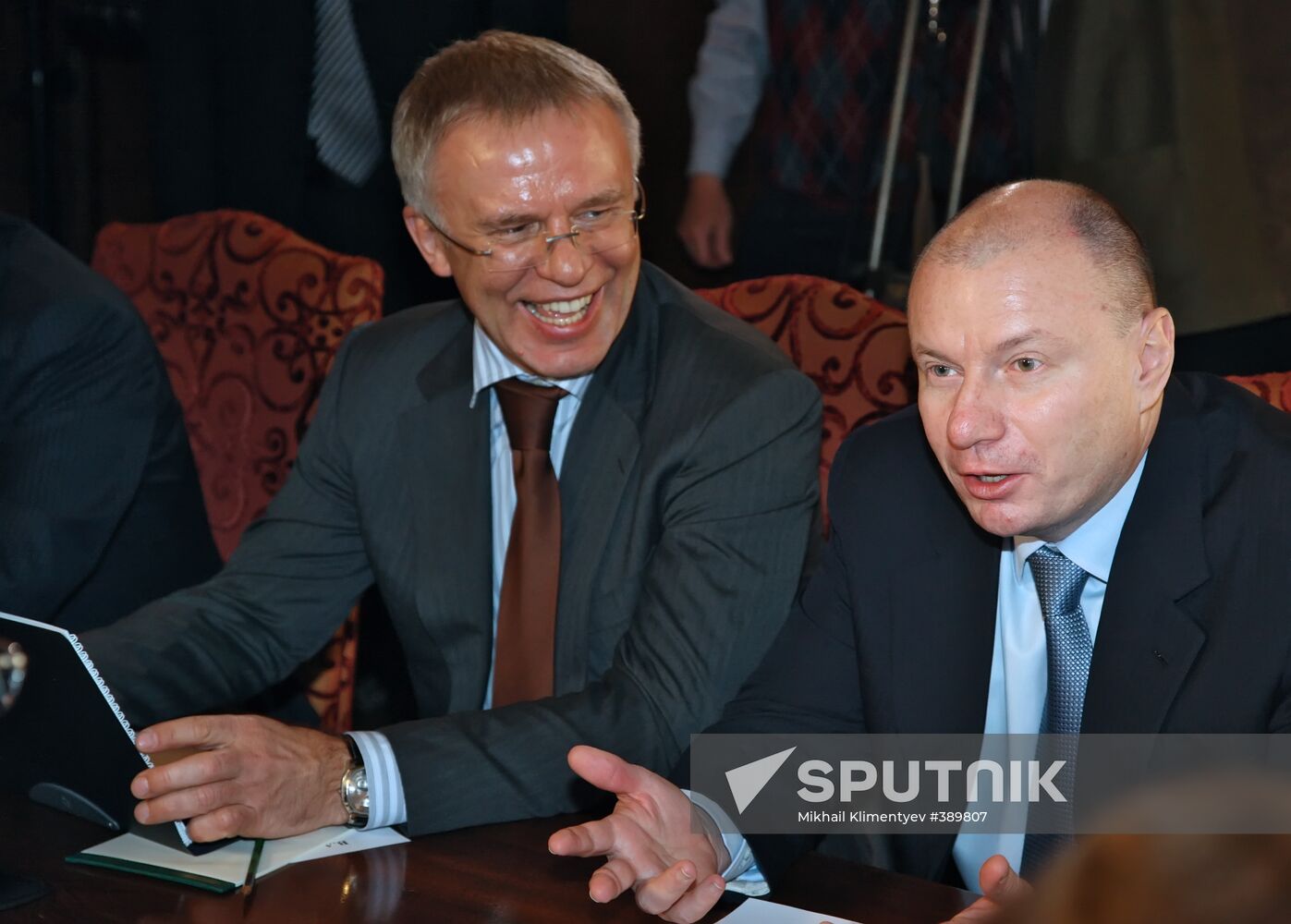 Vyacheslav Fetisov and Vladimir Potanin
