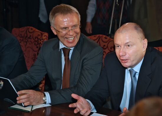 Vyacheslav Fetisov and Vladimir Potanin
