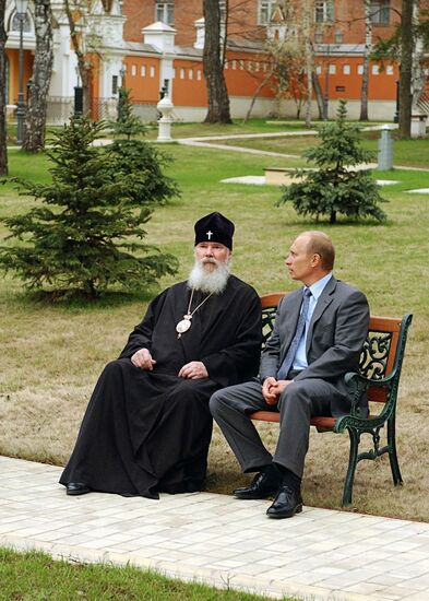Vladimir Putin and Alexy II