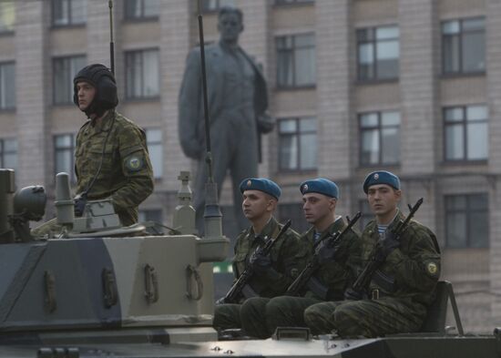 Training for Victory Day Parade in Moscow