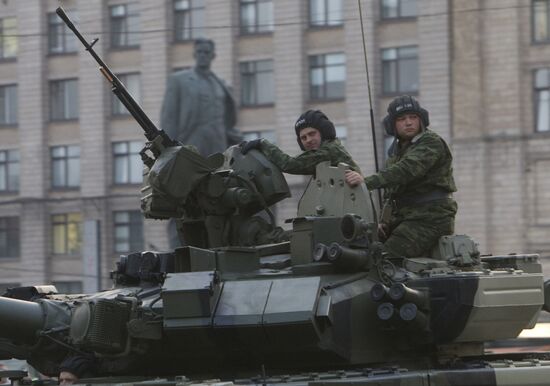 Training for Victory Day Parade in Moscow