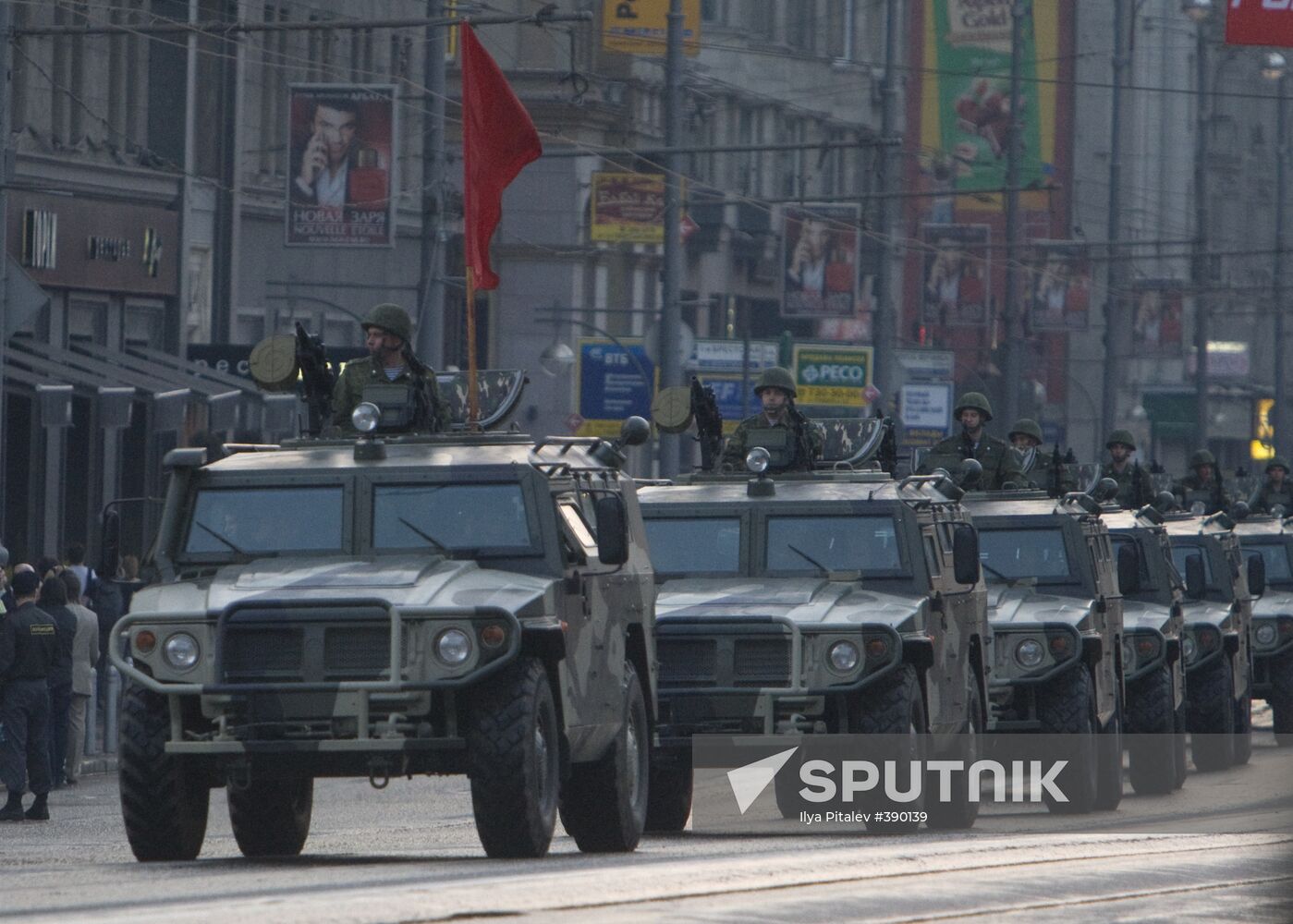 Training for Victory Day Parade in Moscow