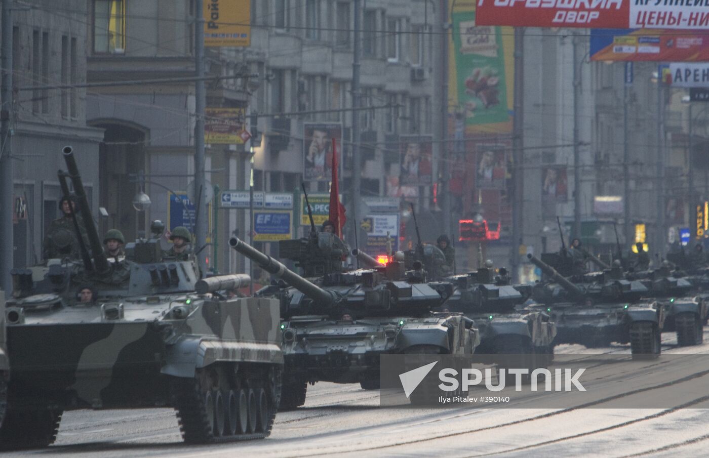 Training for Victory Day Parade in Moscow