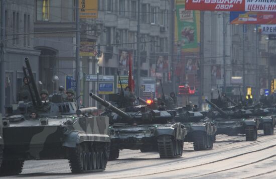 Training for Victory Day Parade in Moscow