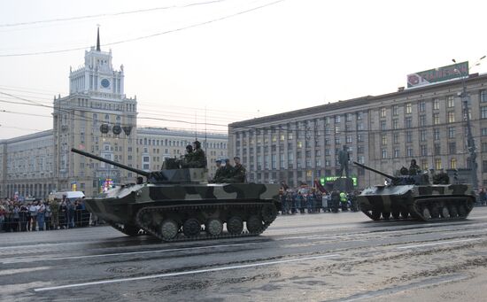 Training for Victory Day Parade in Moscow