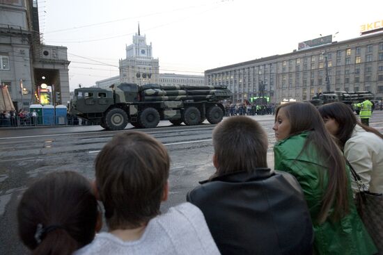 Training for Victory Day Parade in Moscow