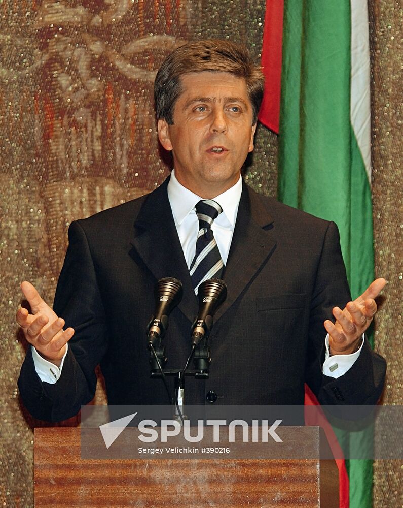 Bulgarian President Georgy Pyrvanov in Moscow