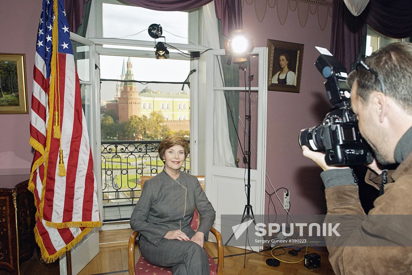Laura Bush, wife of U.S. president