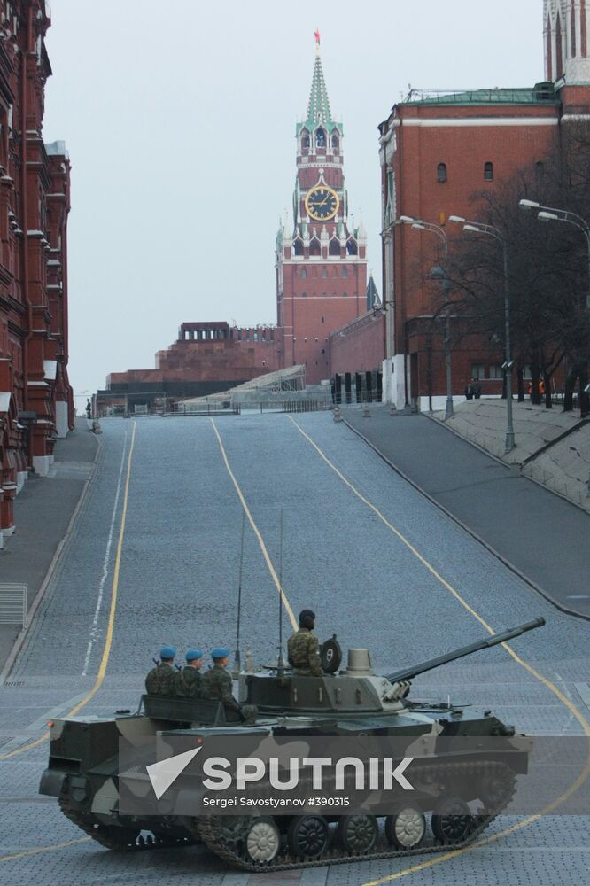 Training for the May 9 Victory Day Parade in Moscow