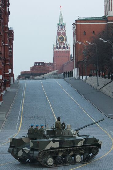 Training for the May 9 Victory Day Parade in Moscow