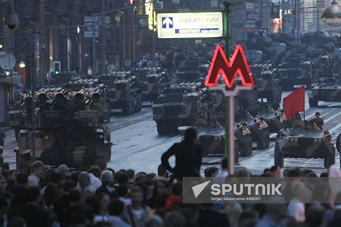 Training for the May 9 Victory Day Parade in Moscow