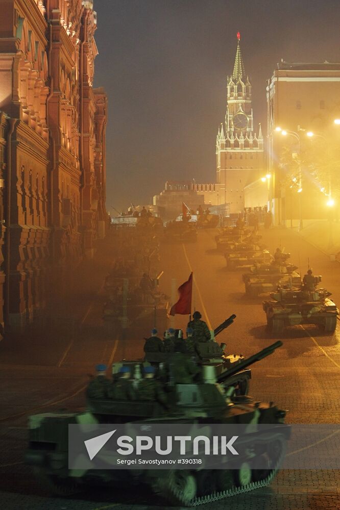 Training for the May 9 Victory Day Parade in Moscow