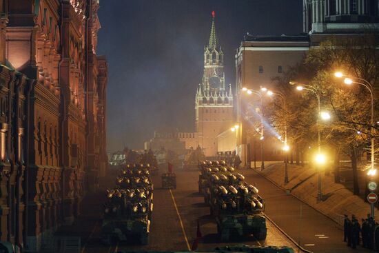 Training for the May 9 Victory Day Parade in Moscow