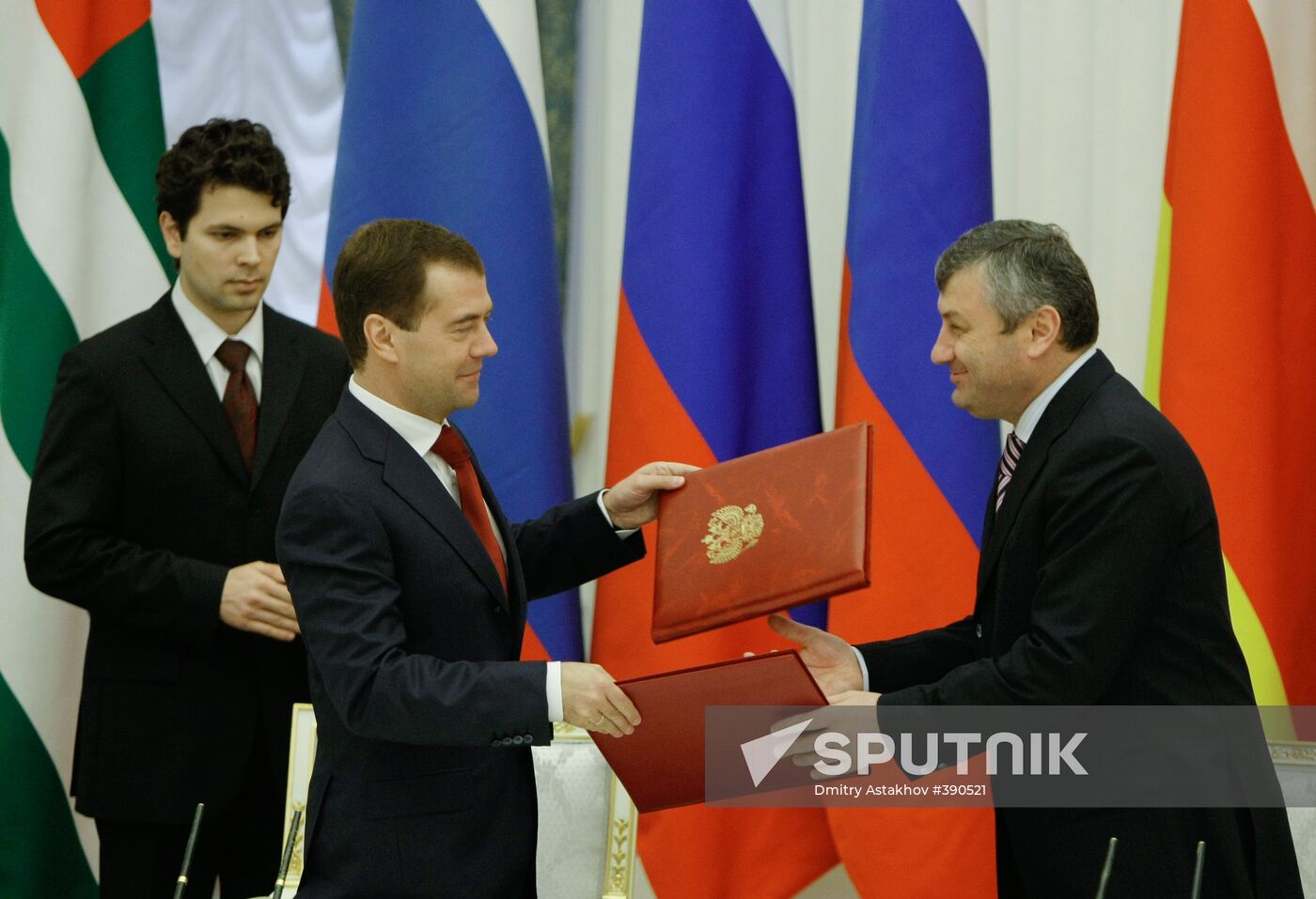 Russia, Abkhazia and South Ossetia signing agreement