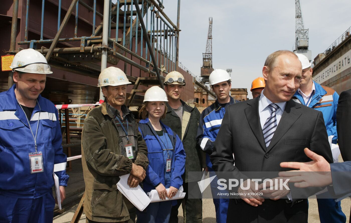 Prime Minister Vladimir Putin visits Astrakhan