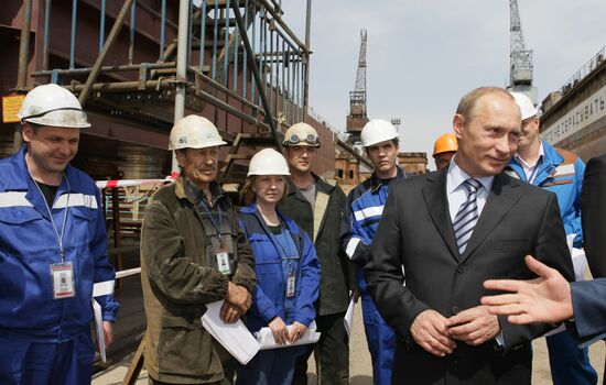 Prime Minister Vladimir Putin visits Astrakhan