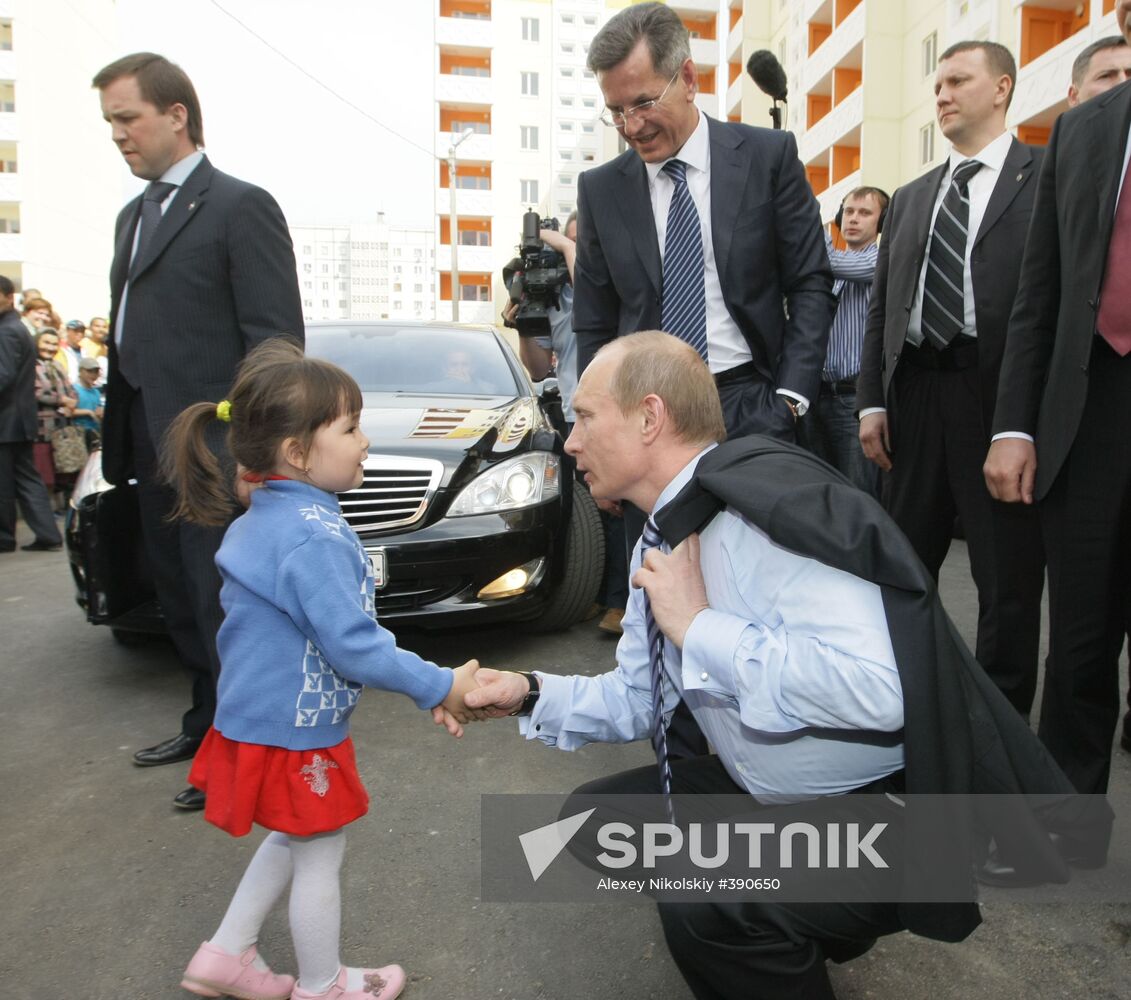 Prime Minister Vladimir Putin visits Astrakhan