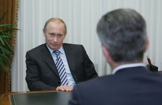 Prime Minister Vladimir Putin visiting Astrakhan