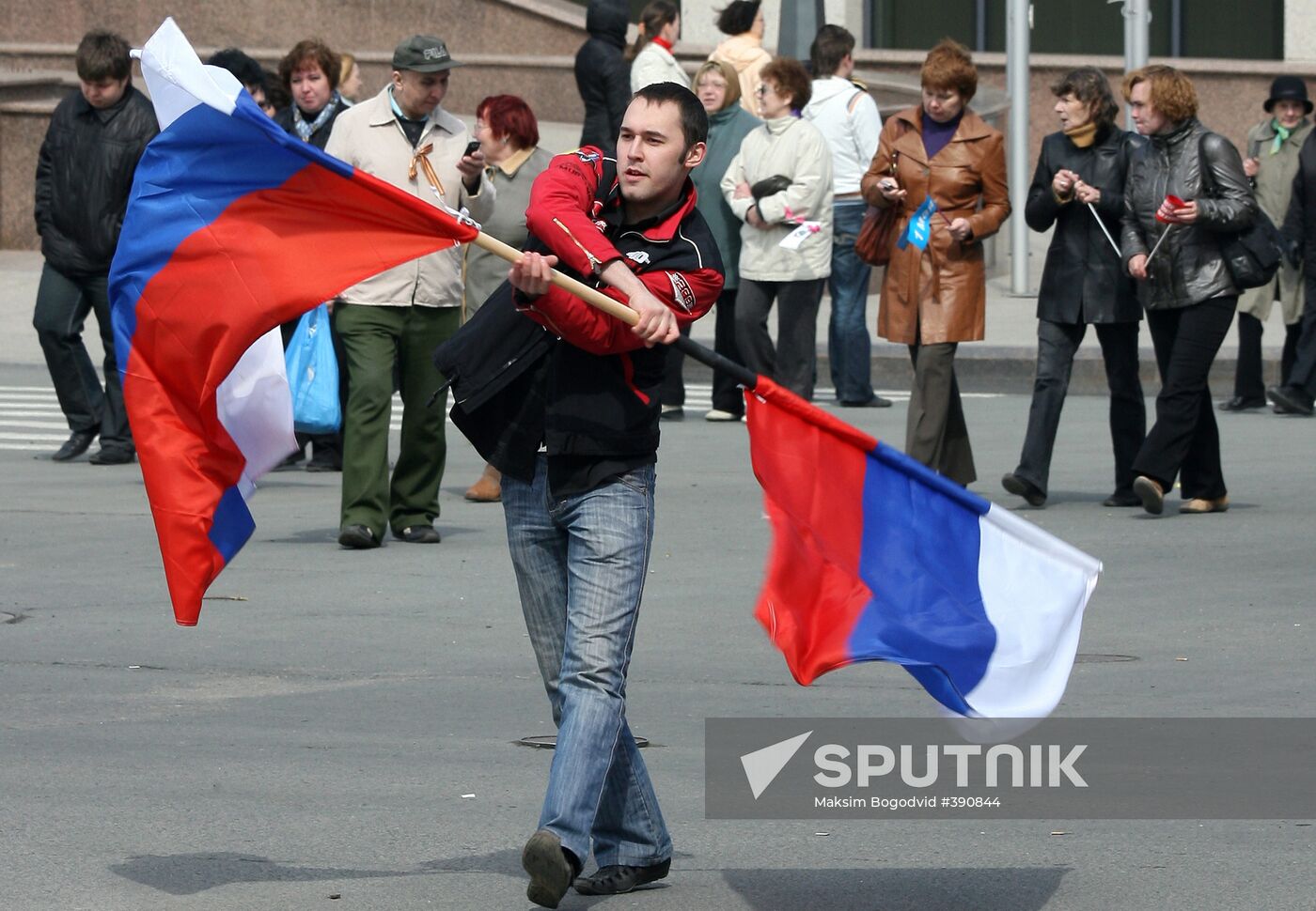 Spring and Labor Day march in Kazan