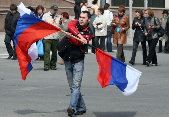Spring and Labor Day march in Kazan