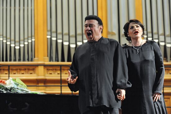 Opera singer Zurab Sotkilava's concert in Moscow