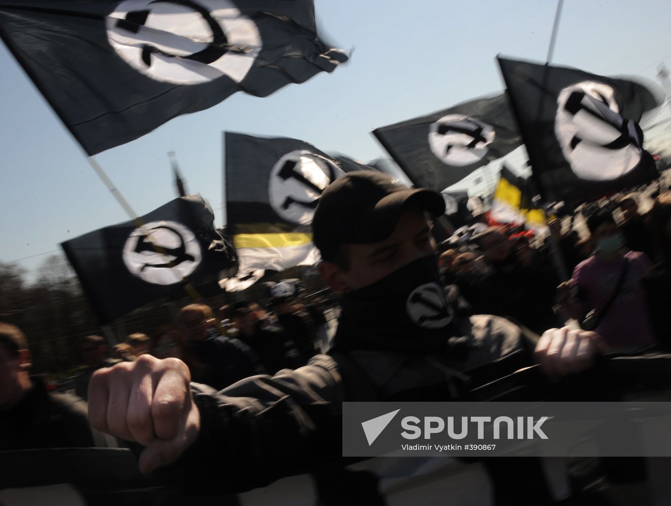 Spring and Labor Day march in Moscow
