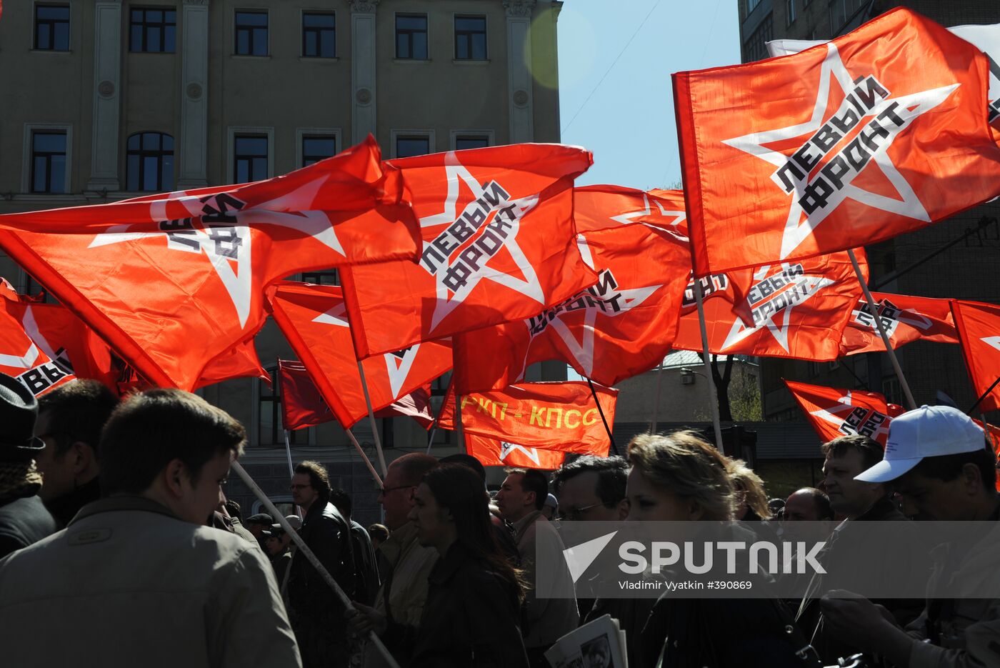 Spring and Labor Day march in Moscow