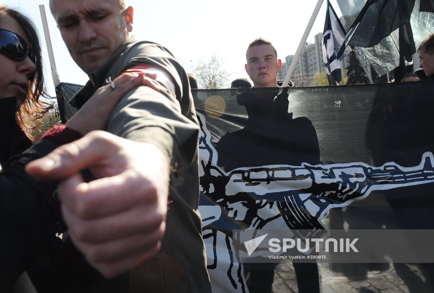 Spring and Labor Day march in Moscow