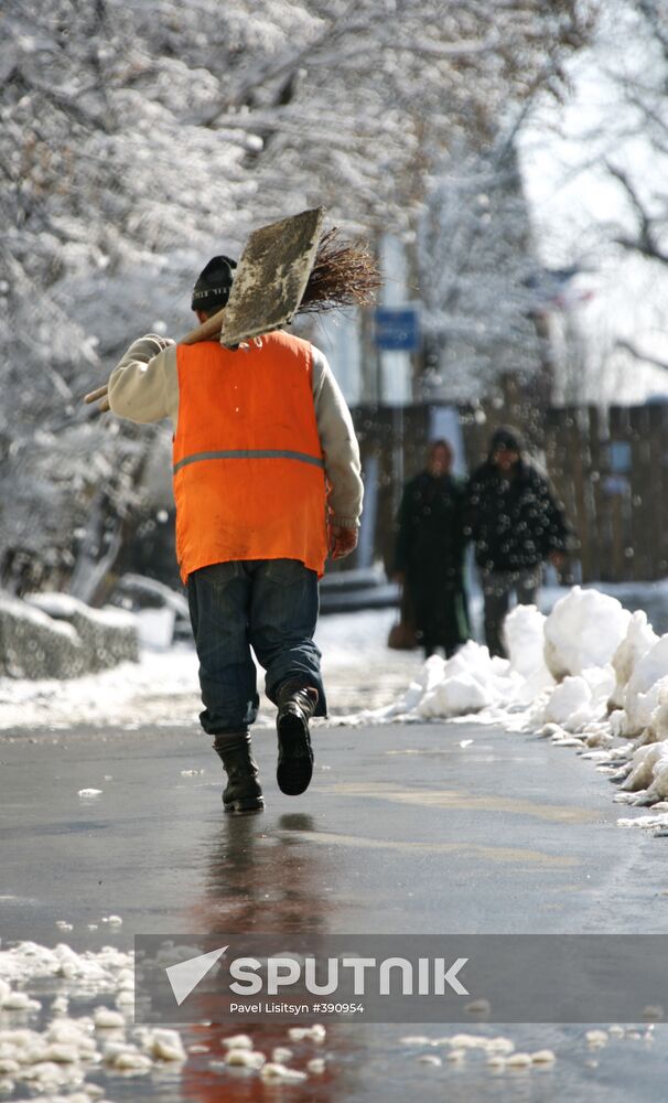 Cold snap in Yekaterinburg