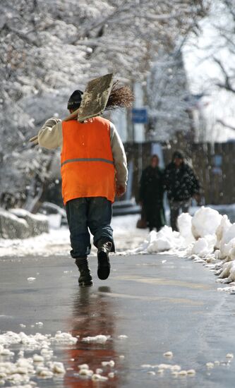 Cold snap in Yekaterinburg