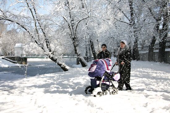 Cold snap in Yekaterinburg