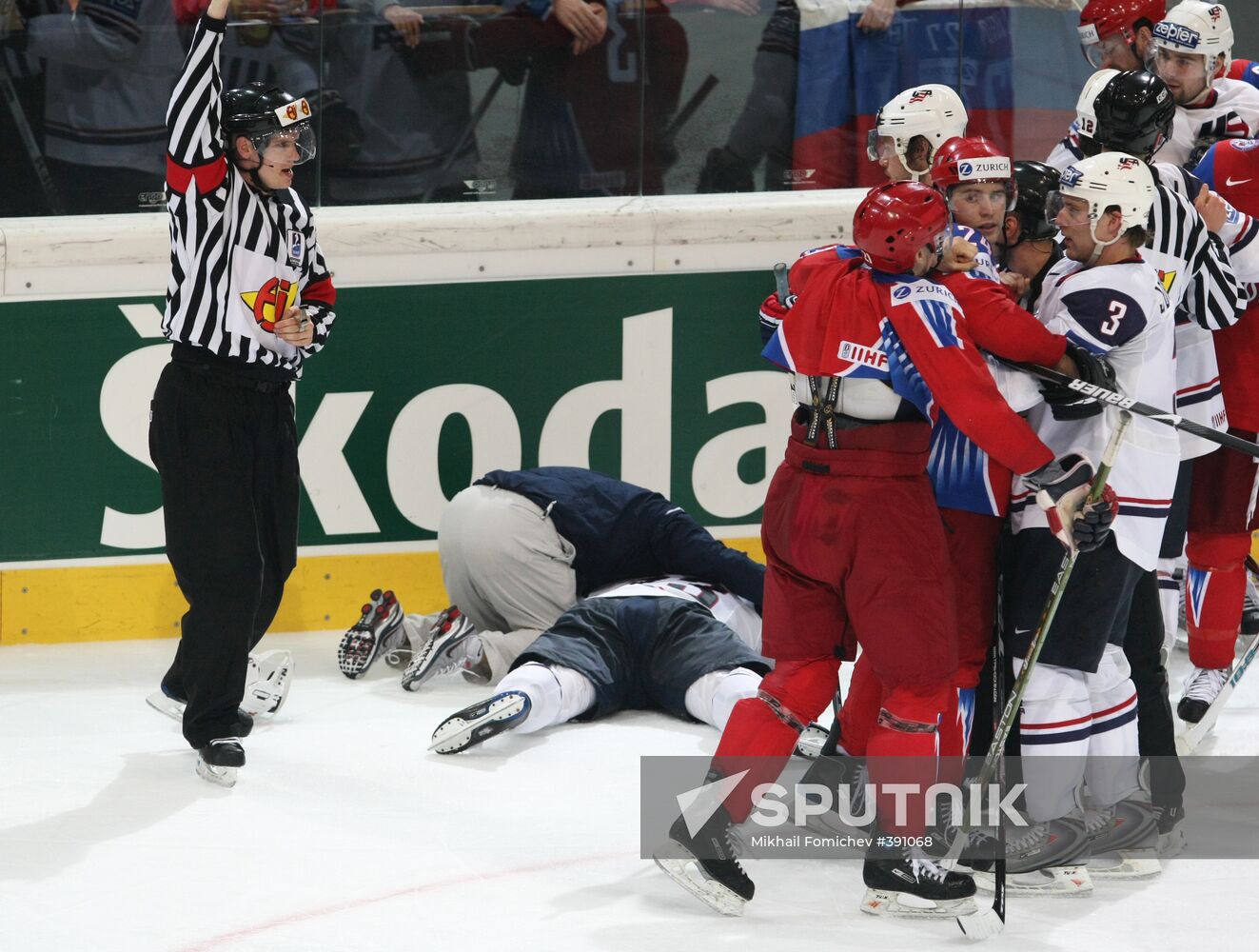 2009 Ice Hockey Championship. Russia vs. USA